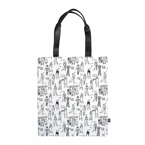 мужская сумка-шоперы orz design, белая