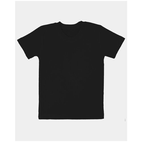 футболка василек для мальчика, черная