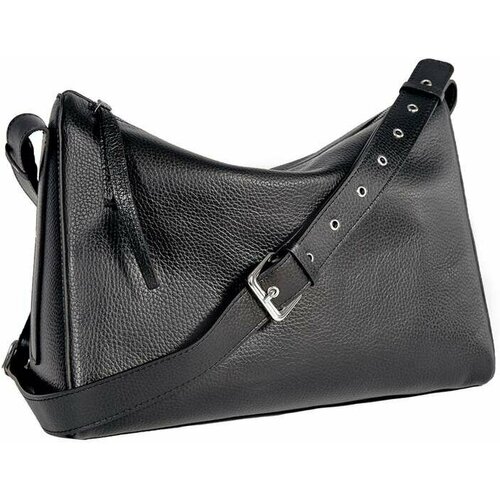 женская кожаные сумка brialdi, черная