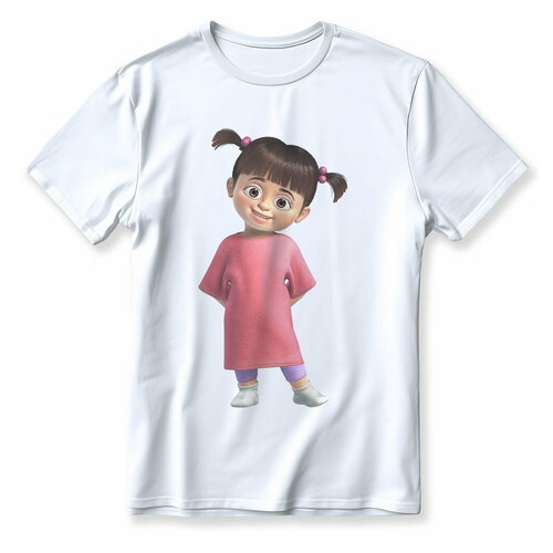 футболка с принтом top t-shirt для девочки, белая