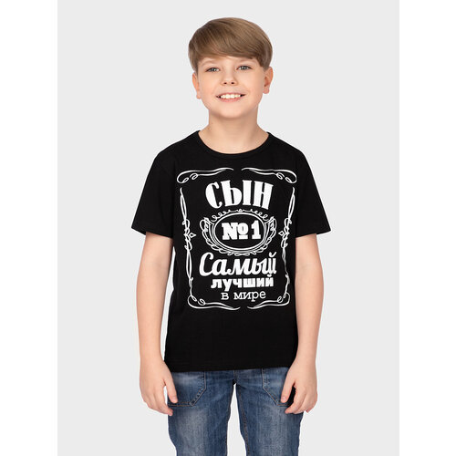 футболка mixfix для мальчика, черная