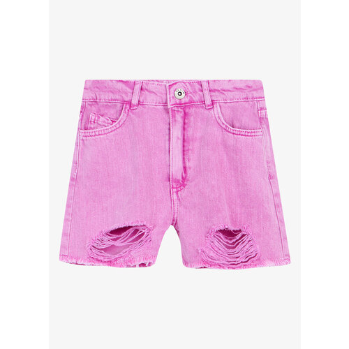 джинсовые шорты funday для девочки, фиолетовые