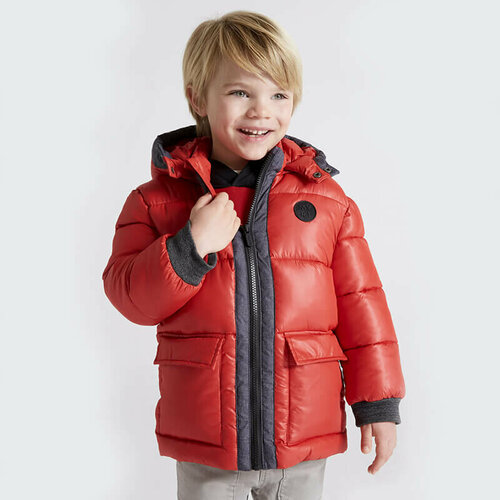куртка удлиненные mayoral для мальчика, красная