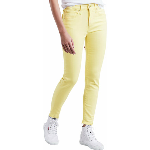 женские джинсы с высокой посадкой levi’s®, желтые