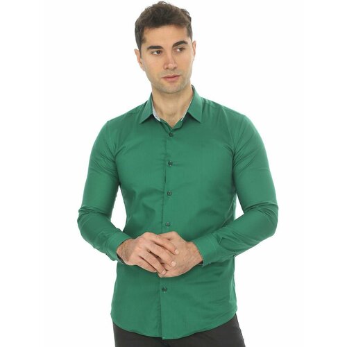 мужская рубашка в клетку richard spencer, зеленая
