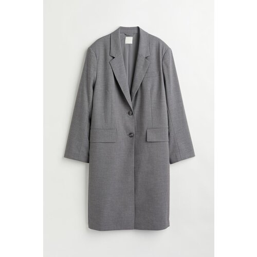 женский пиджак h&m, серый