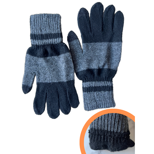 мужские перчатки kathie furs, серые