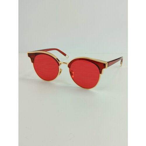 женские квадратные солнцезащитные очки shapo-sp, красные