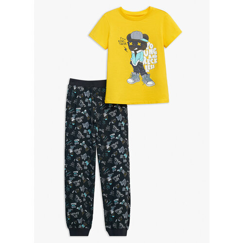 пижама funday для мальчика, желтая