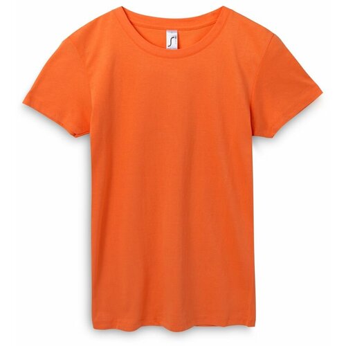женская футболка sol’s, оранжевая