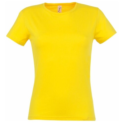 женская футболка sol’s, желтая