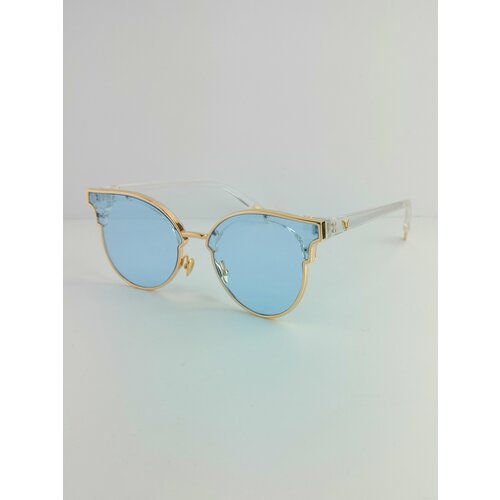 женские квадратные солнцезащитные очки shapo-sp, голубые