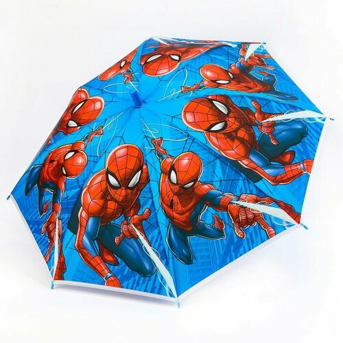 зонт marvel для мальчика, голубой