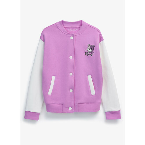 куртка бомбер funday для девочки, розовая
