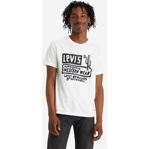 мужская футболка с круглым вырезом levi’s®, белая