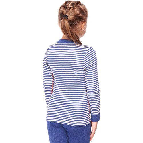 футболка удлиненные comazo для девочки, синяя