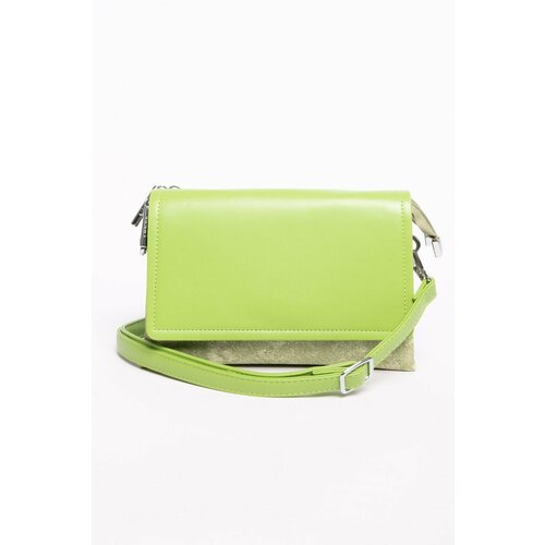 женская кожаные сумка ludor, зеленая