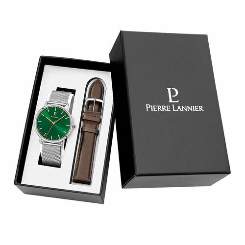 мужские часы pierre lannier, зеленые