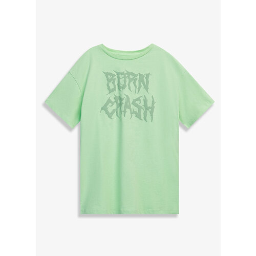 футболка с коротким рукавом funday для девочки, зеленая