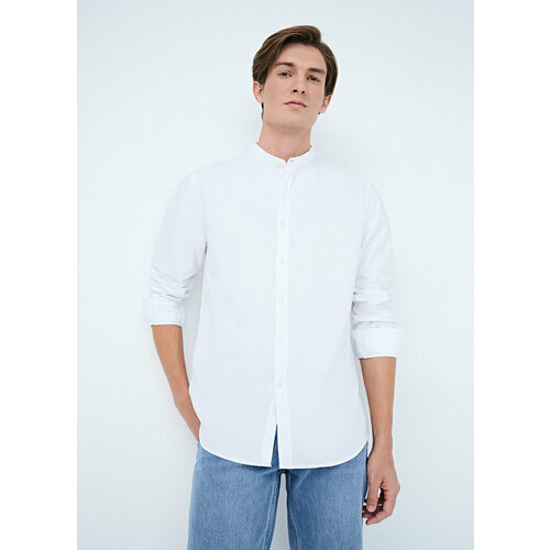 мужская рубашка с длинным рукавом o’stin, белая