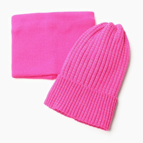 женская шапка hohloon, розовая
