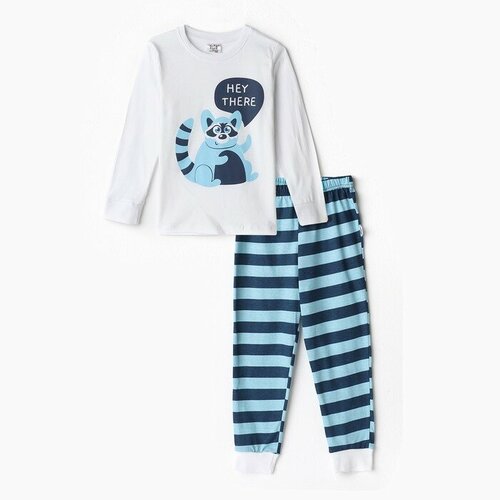 пижама ohana kids для мальчика, синяя