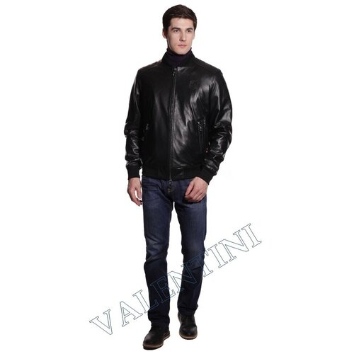 мужская кожаные куртка valentini-dublenki.ru, черная