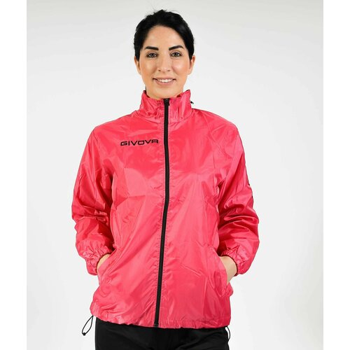 женская спортивные куртка givova, розовая