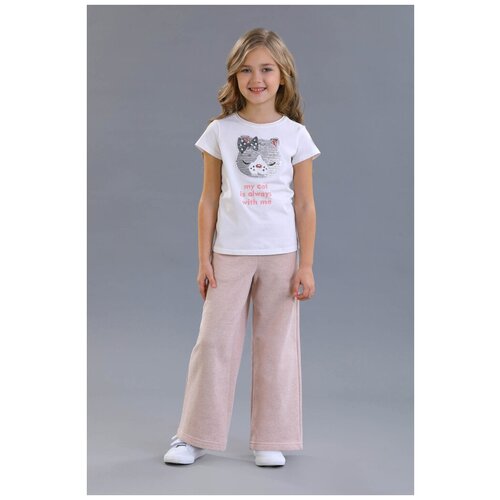 брюки с брюками маленькая леди для девочки, розовые