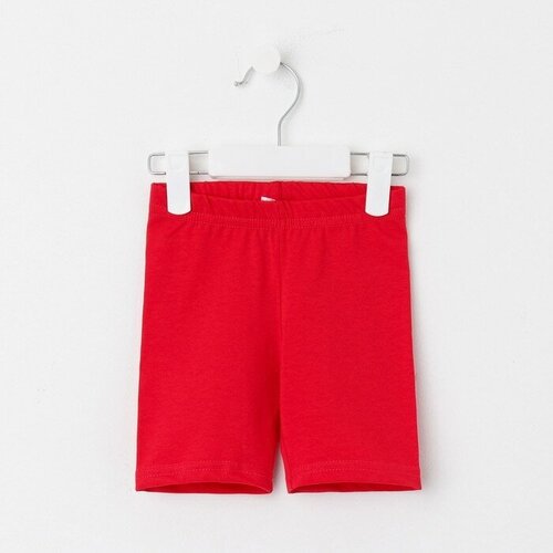 шорты юниор текстиль для девочки, красные