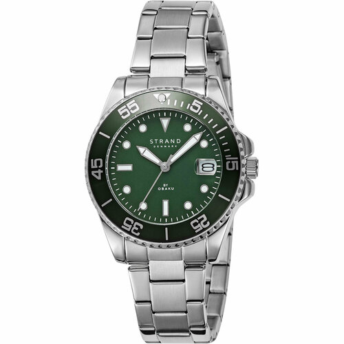 женские часы obaku, зеленые