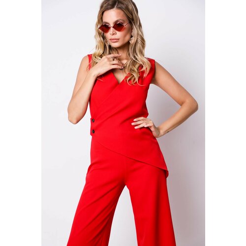 женский комбинезон с брюками a-a awesome apparel by ksenia avakyan, красный