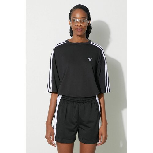женская футболка с длинным рукавом adidas, черная