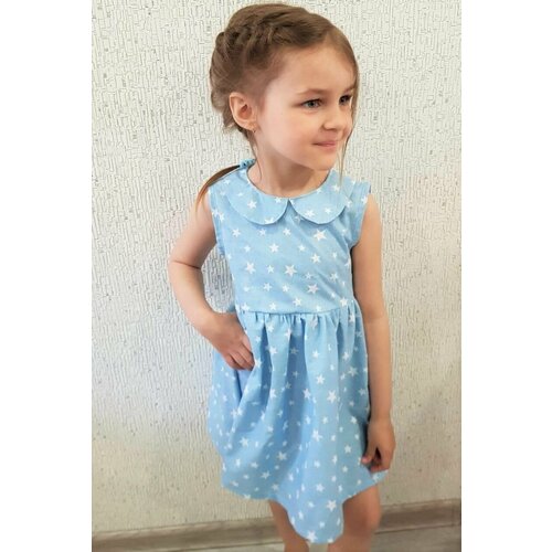 платье мини kirsan для девочки, голубое