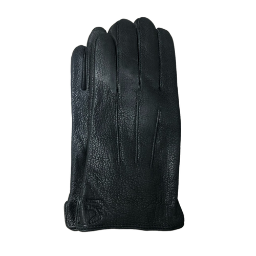 женские кожаные перчатки перчатки, черные