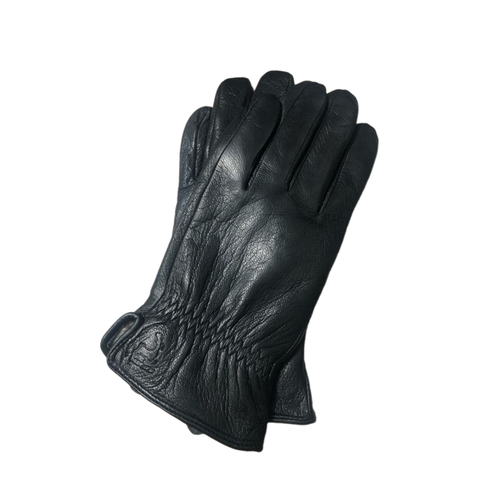 женские кожаные перчатки перчатки, черные