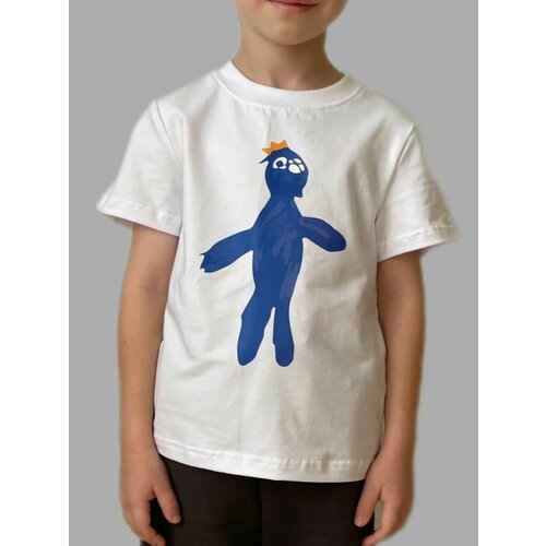 футболка с принтом ромашкин & степашкин для мальчика, белая
