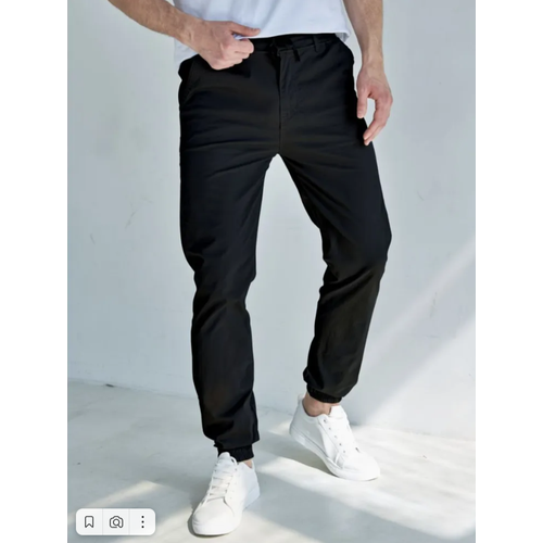 мужские брюки джоггеры китай, черные