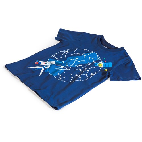 футболка яндекс для мальчика, синяя