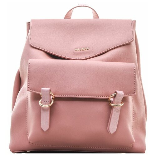 женский кожаные рюкзак milana, розовый