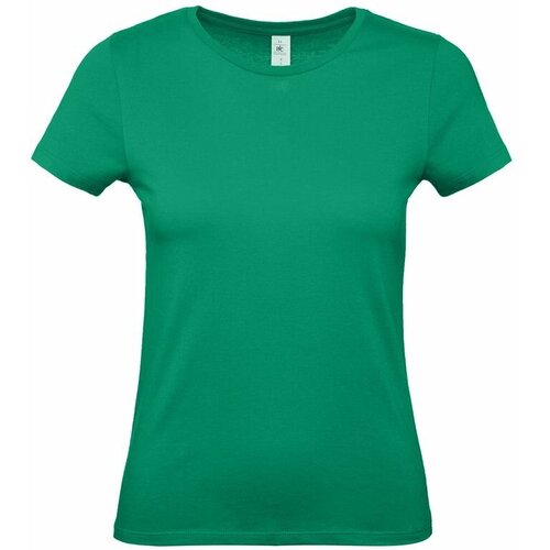 женская футболка b&c collection, зеленая
