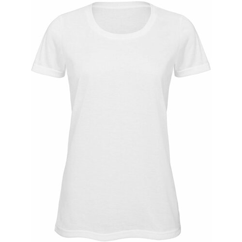 женская футболка b&c collection, белая