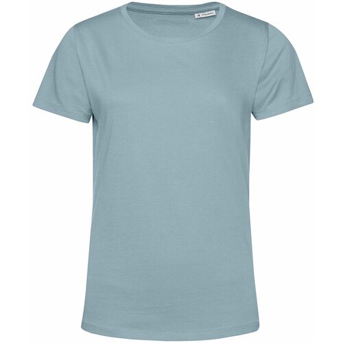 женская футболка b&c collection, голубая