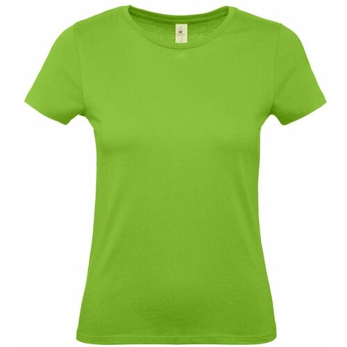 женская футболка b&c collection, зеленая