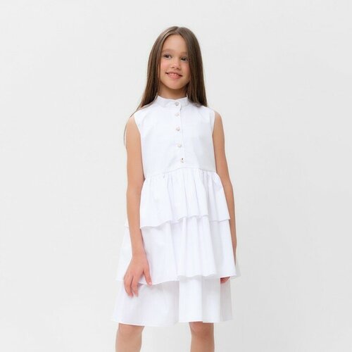 повседневные платье minaku для девочки, белое