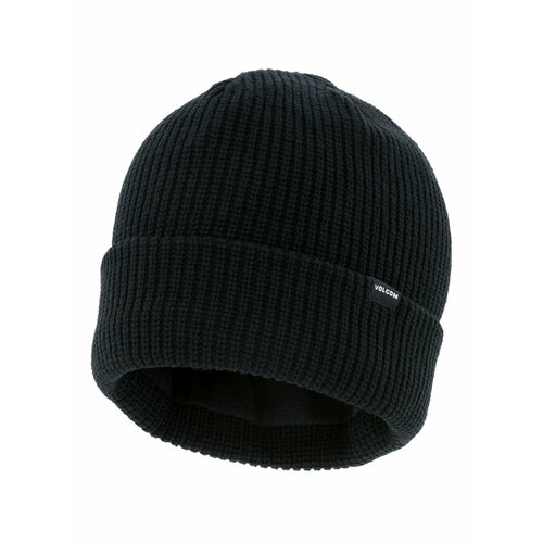 мужская вязаные шапка volcom, черная