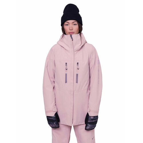 женская сноубордические куртка 686, розовая