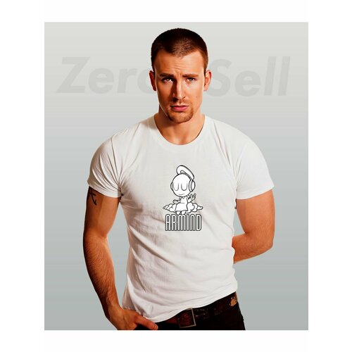 мужская спортивные футболка zerosell, белая