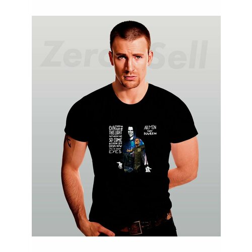 мужская спортивные футболка zerosell, черная