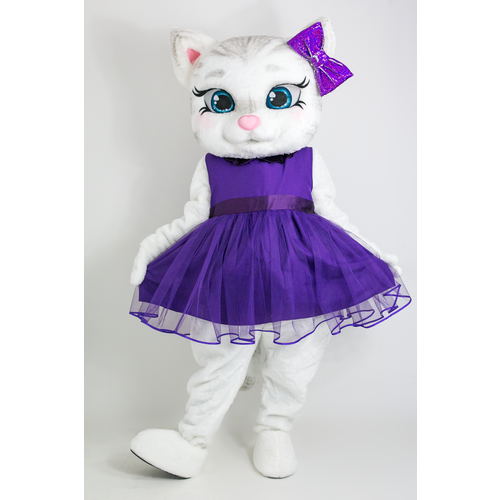 платье макси mascot costume, фиолетовое